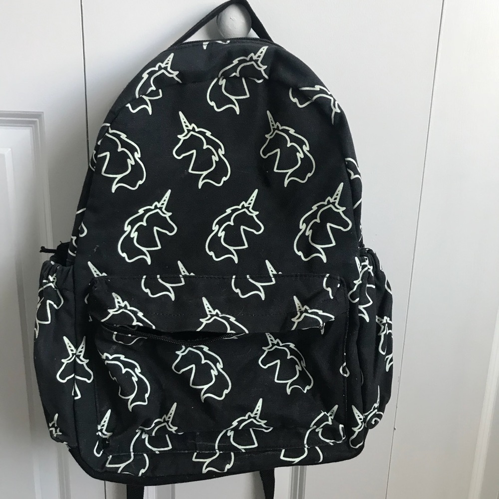 Glow in the dark unicorn backpack